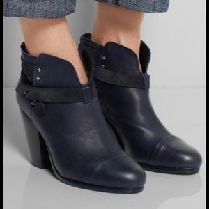 Navy blue Rag & Bone Harrow Booties